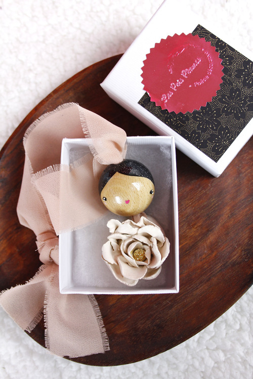 (image pour) Petite Fleur Céramique Rose